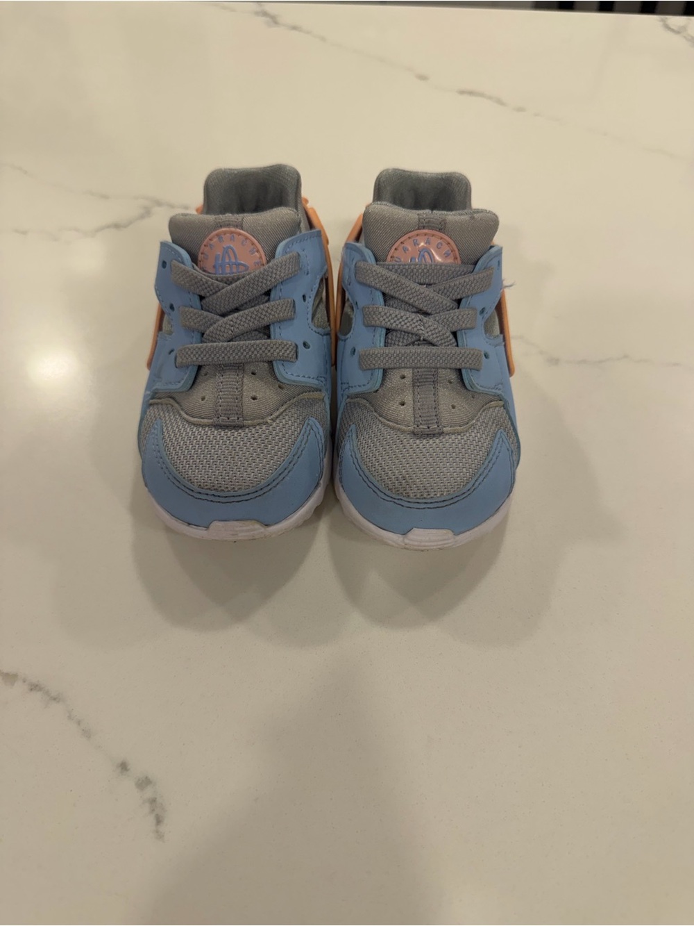 Nike Air Huarache Run Toddler Sneakers Wolf Grey/Psychic Blue - Size 5C